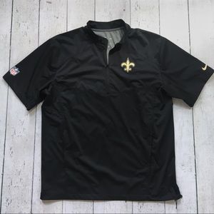 New Orleans Saints Nike short sleeve zip pullover